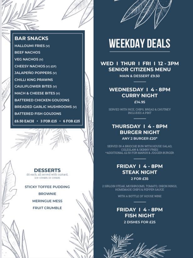 Weekday Deals